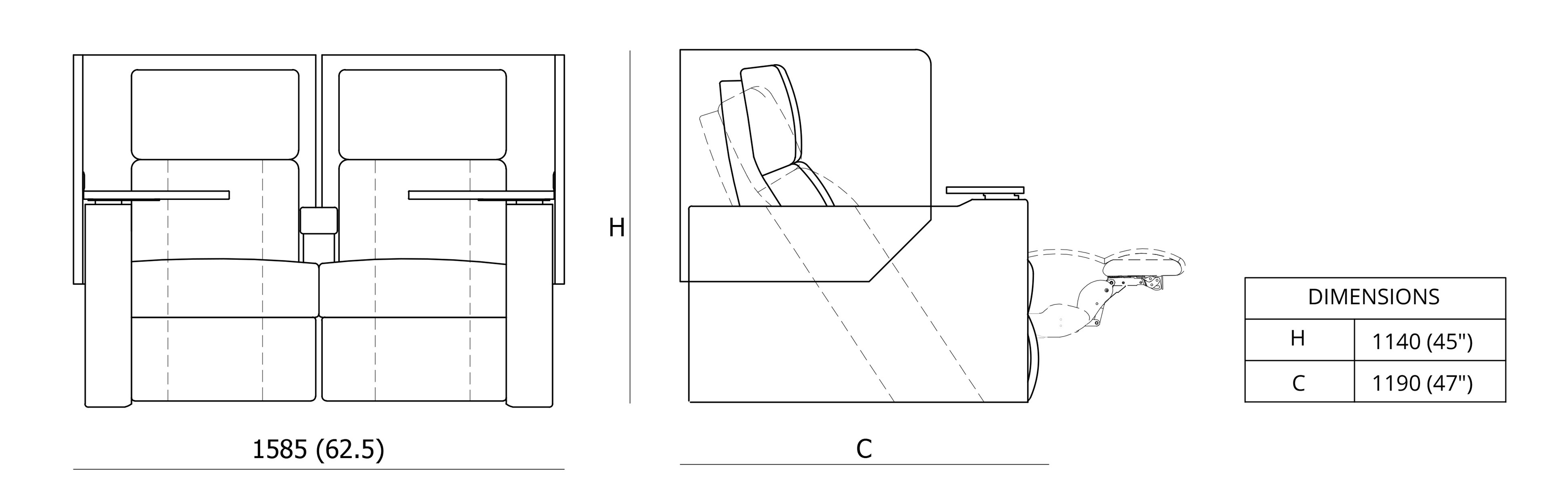 Privata Privacy Panel Dimensions